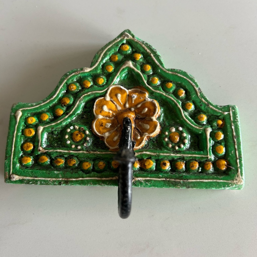 Hand painted Wood Decorative Wall Hook